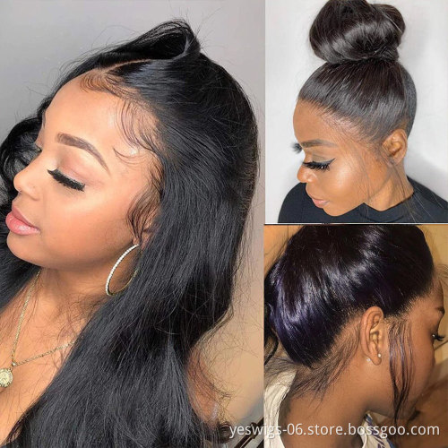 Yeswigs Body Wave Raw Brazilian Virgin Human Hair Transparent 360 Lace Frontal Wig Cheap Hd Full Lace Front Wig For Black Women